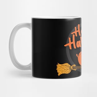 Hamster On Broom Happy Halloween Mug